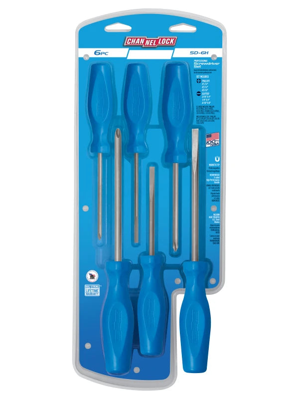 CHANNELLOCK 6 Pc Standard Screwdriver Set