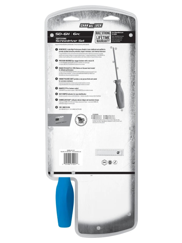 CHANNELLOCK 6 Pc Standard Screwdriver Set