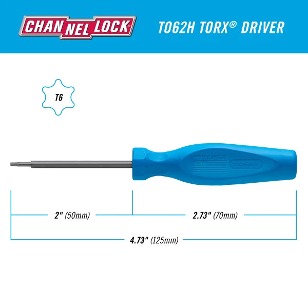 CHANNELLOCK TORX T6 X 2"