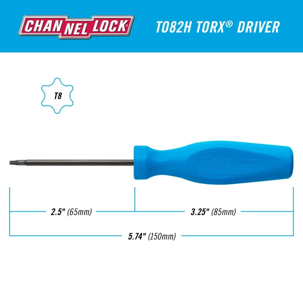 CHANNELLOCK TORX T8 X 2.5"