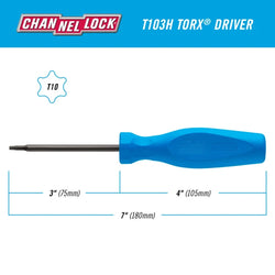 CHANNELLOCK TORX T10 X 3"