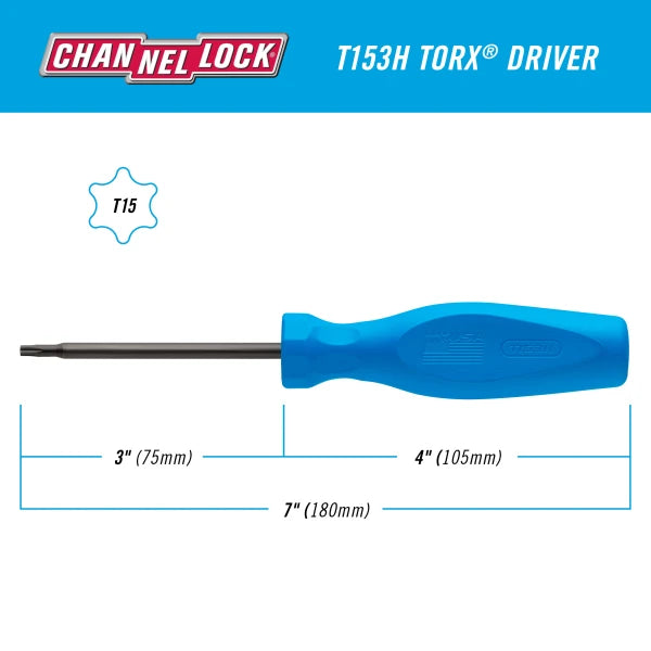 CHANNELLOCK TORX T15 X 3"