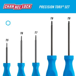 CHANNELLOCK 5 Pc Precision TORX Driver Set