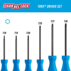CHANNELLOCK 6 Pc Standard TORX Driver Set
