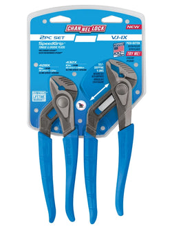 CHANNELLOCK 2 Pc SPEEDGRIP V-Jaw Tongue & Groove Pliers Set