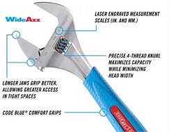 CHANNELLOCK 2 Pc CODE BLUE Adjustable Wrench Set