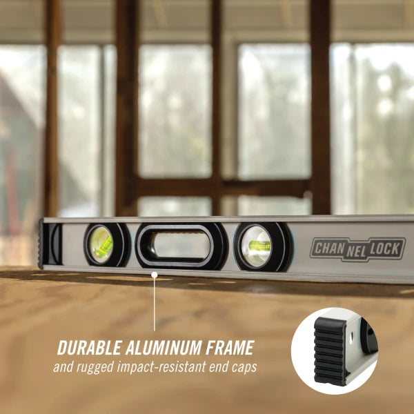 CHANNELLOCK 24" Professional Grade I-Beam Level