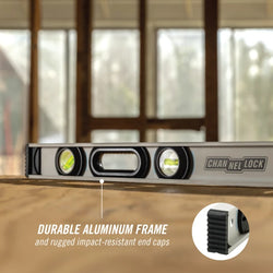 CHANNELLOCK 24" Professional Grade I-Beam Level