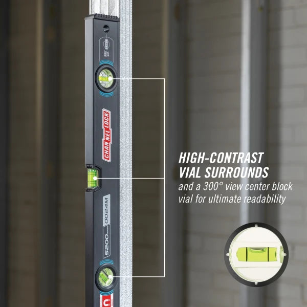 CHANNELLOCK 24" Professional Grade Box Level Magnetic