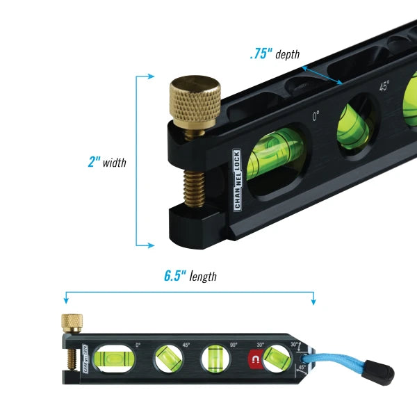 CHANNELLOCK 6.5" Electricians Billet torpedo Level