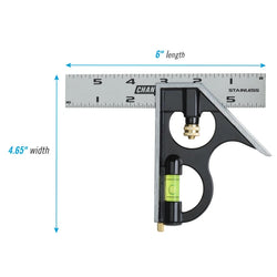 CHANNELLOCK 6" Combination Square