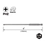 NECK TORSION Power Bit +2x150mm 10PC. (Bulk)