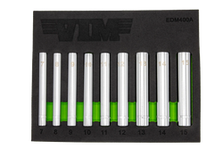 9 PC. 1/4'' EXTRA DEEP 6 PT. METRIC SOCKET SET - 1/4'' DR.  (7 - 15MM)