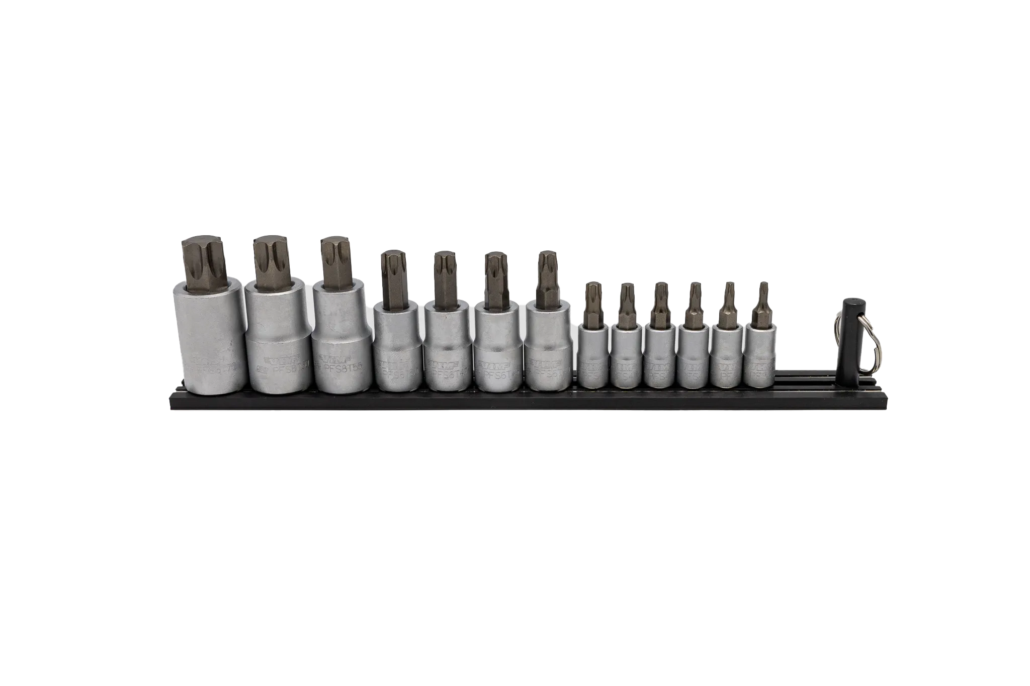 Elite 13pc. Torx Set, T10 Thru T70, package on a Black Magrail