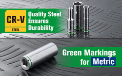 13-PIECE 1/4D METRIC SOCKET SET