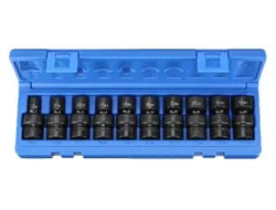 Grey Pneumatic 1210UM 10-Piece 3/8" Drive Metric Universal Impact Socket Set