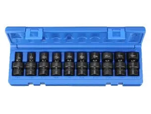 Grey Pneumatic 1210UM 10-Piece 3/8" Drive Metric Universal Impact Socket Set
