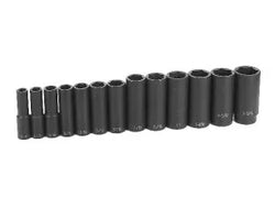 Grey Pneumatic 1312D 13-Piece 1/2" Drive SAE Deep Socket Set