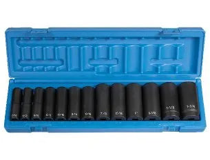 Grey Pneumatic 1312D 13-Piece 1/2" Drive SAE Deep Socket Set