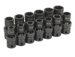 Grey Pneumatic 1313UM 13-Piece 1/2" Drive Metric Universal Impact Socket Set