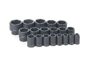 Grey Pneumatic 1319 19-Piece 1/2" Drive SAE Socket Set