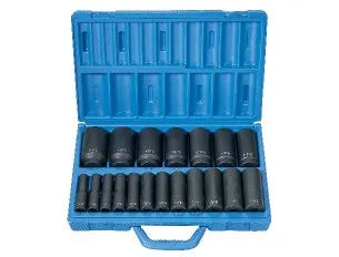 Grey Pneumatic 1319D 19-Piece 1/2" Drive SAE Deep Socket Set