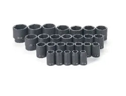 Grey Pneumatic 1326M 26-Piece 1/2" Drive Metric Socket Set