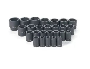 Grey Pneumatic 1326M 26-Piece 1/2" Drive Metric Socket Set