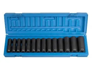 Grey Pneumatic 1412MD 14-Piece 1/2" Drive Metric Deep Socket Set