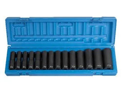 Grey Pneumatic 1412MD 14-Piece 1/2" Drive Metric Deep Socket Set