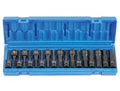 Grey Pneumatic 1598HC 18-Piece 1/2" Drive SAE & Metric Hex Driver Bit Socket Set