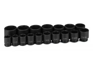 Grey Pneumatic 8017 17-Piece 3/4" Drive SAE Socket Set
