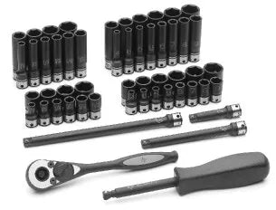 Grey Pneumatic 89653CRD 53-Piece 1/4" Drive Duo-Socket Set