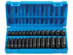 Grey Pneumatic 9728M 28-Piece 1/4" Drive Metric Surface Drive Impact Socket Set