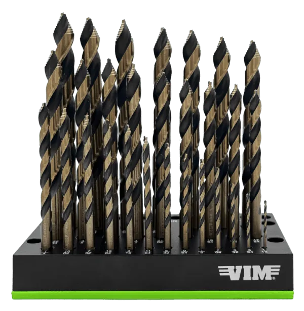 29 PC. M35 COBALT MULTI-PILOT DRILL BIT SET W/ MAGNETIC BASE, INCLUDES: 1/16’’ - 1/2’’