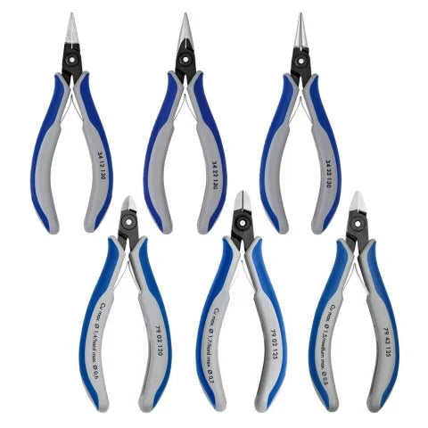 KNIPEX 00 20 16 P 6-Piece Precision Tool Set Zipper Pouch