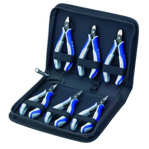 KNIPEX 00 20 16 P 6-Piece Precision Tool Set Zipper Pouch
