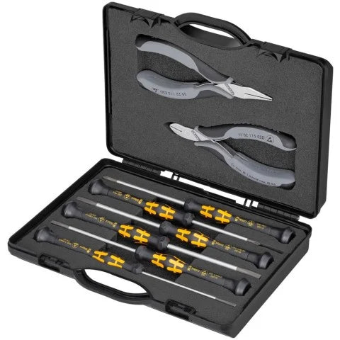 KNIPEX 00 20 18 ESD 8-Piece ESD Electronics Tool Set