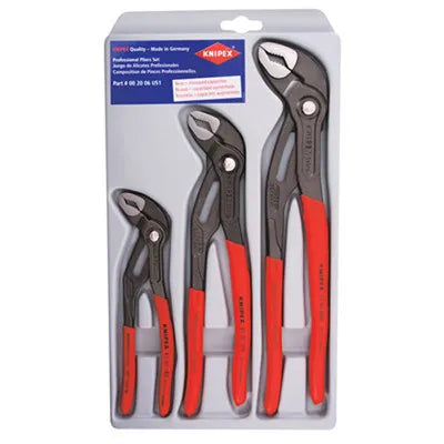 KNIPEX 00 20 06 US1 3-Piece Cobra Pliers Set