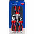 KNIPEX 00 20 11 3-Piece Comfort Grip Combination, Long Nose, Diagonal Pliers Set