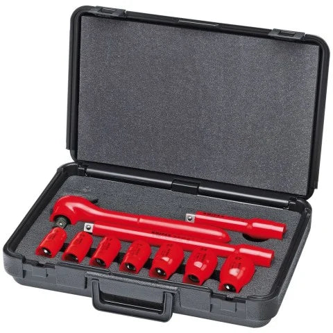 KNIPEX 98 99 11 S6 10-Piece 1/2 in Drive Metric 1000V Socket Set