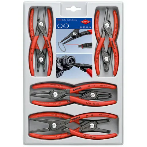 KNIPEX 00 19 58 V01 8-Piece Snap Ring Pliers Set