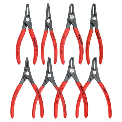 KNIPEX 00 21 25 8-Piece Precision Snap Ring Pliers Set