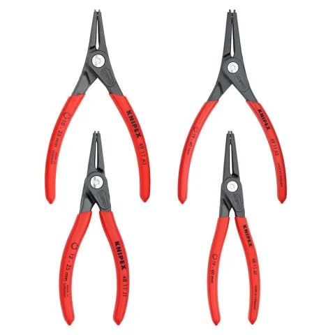 KNIPEX 00 19 57 4-Piece Precision Snap Ring Pliers Set