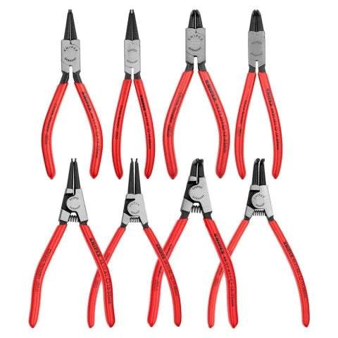 KNIPEX 00 20 04 SB 8-Piece Precision Snap Ring Pliers Set