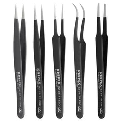 KNIPEX 92 00 01 ESD 5-Piece ESD Tweezer Set