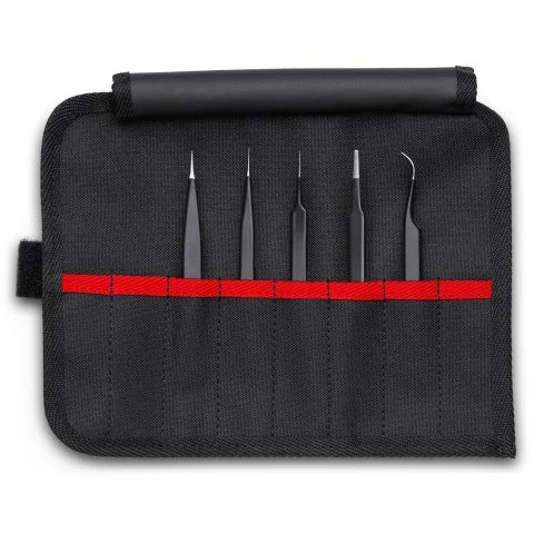 KNIPEX 92 00 01 ESD 5-Piece ESD Tweezer Set