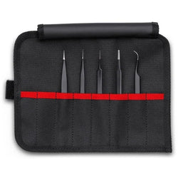 KNIPEX 92 00 01 ESD 5-Piece ESD Tweezer Set