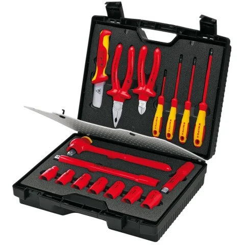 KNIPEX 98 99 11 17-Piece 1000V Compact Tool Case