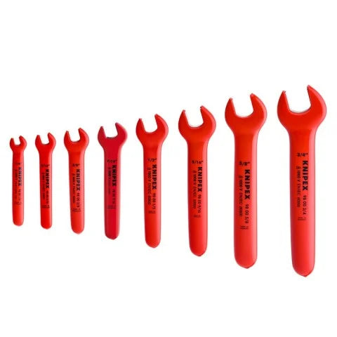 KNIPEX 98 99 13 S4 8-Piece SAE 1000V Open-End Wrench Set